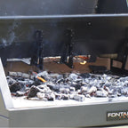 Fontana Tirreno Wood & Charcoal Barbecue with Rotisserie BBQ