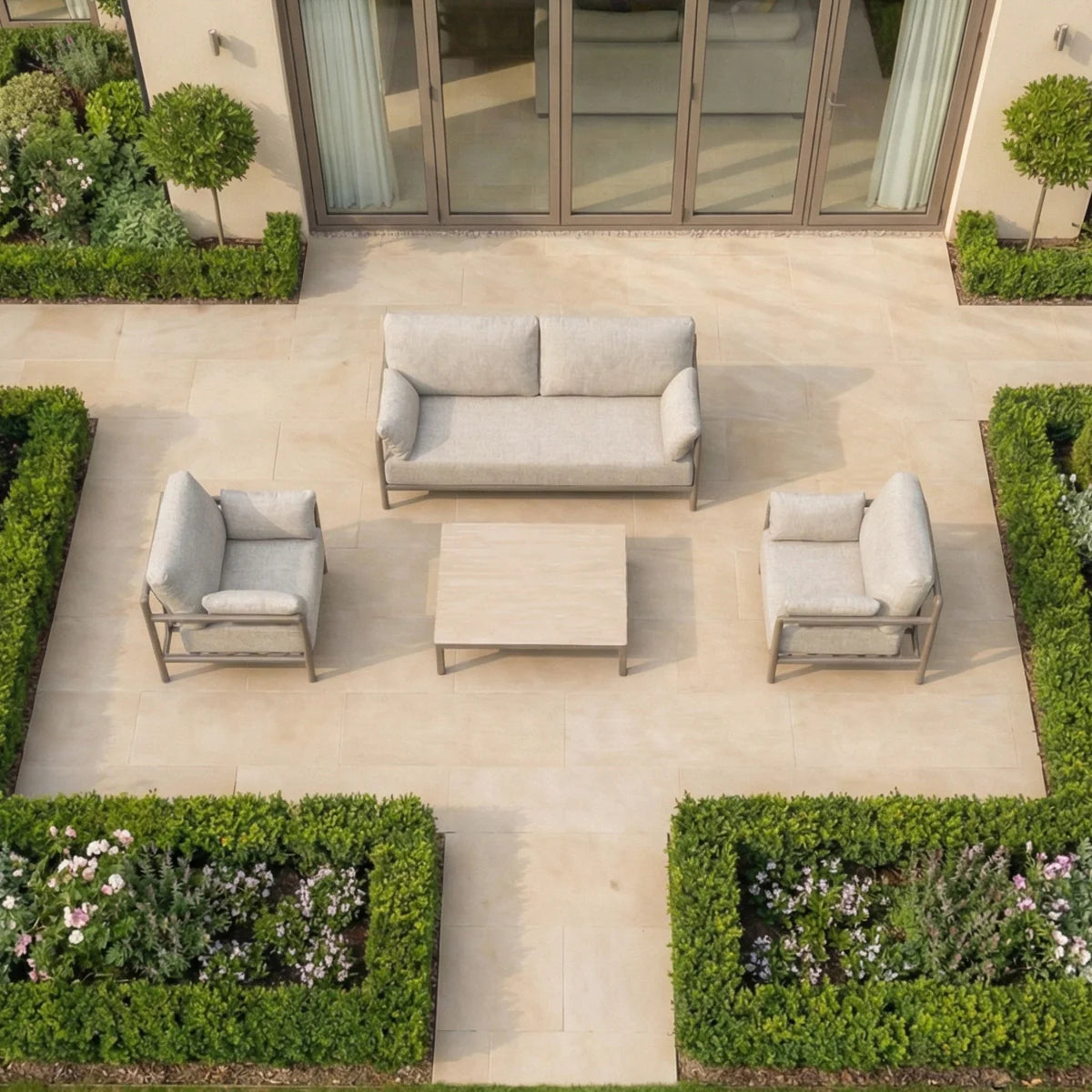 Sorelli 2 Seat Sofa Set in Oatmeal