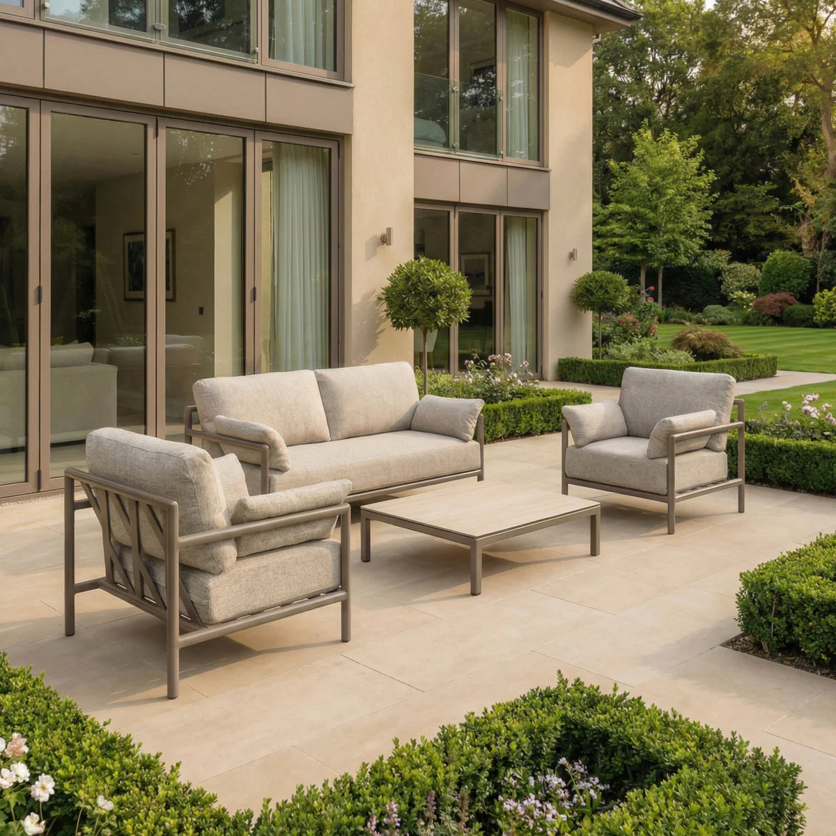 Sorelli 2 Seat Sofa Set in Oatmeal