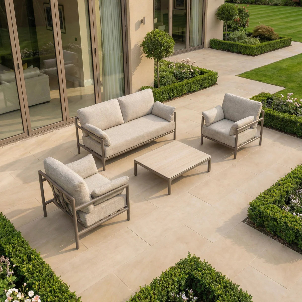 Sorelli 2 Seat Sofa Set in Oatmeal