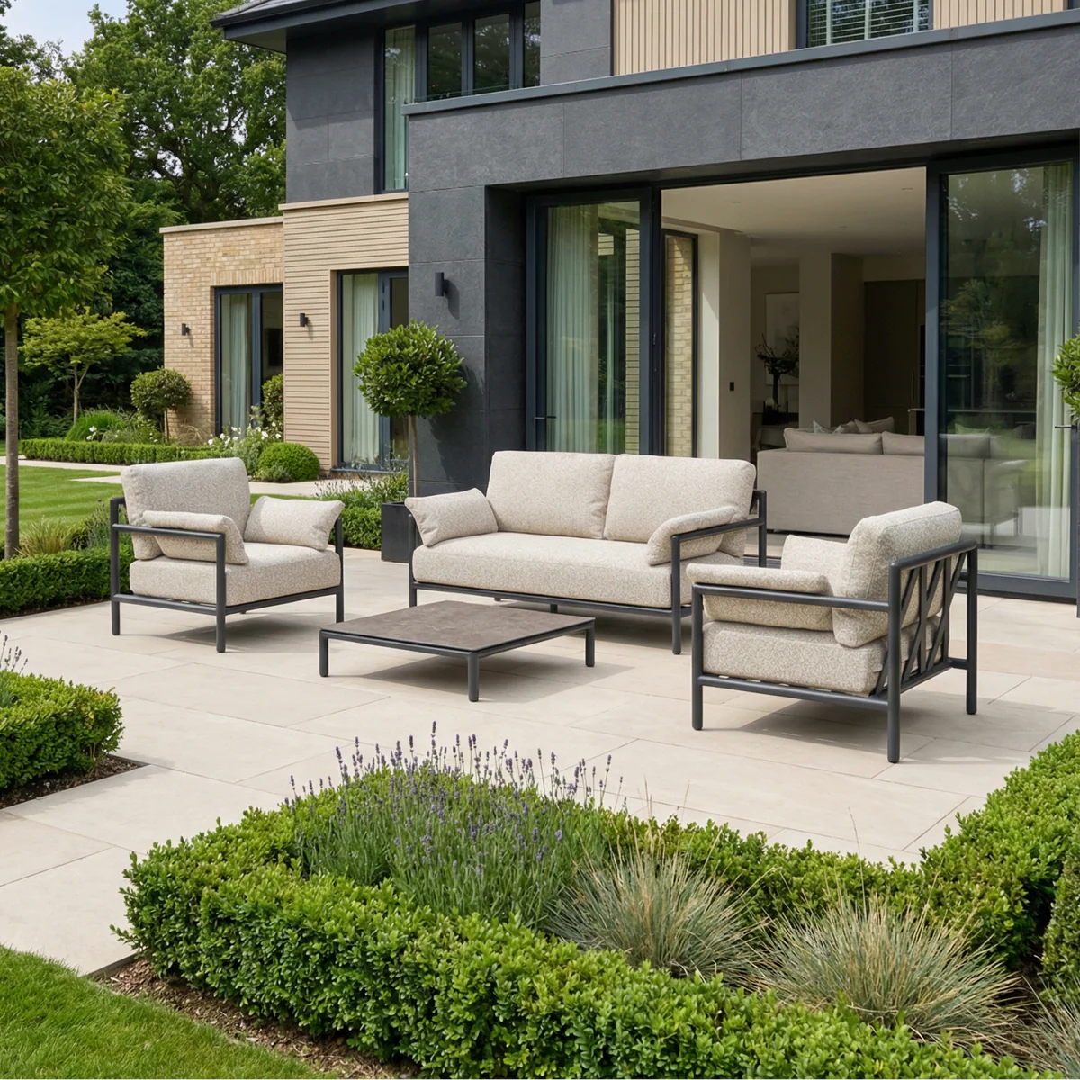 Sorelli 2 Seat Sofa Set in Truffle
