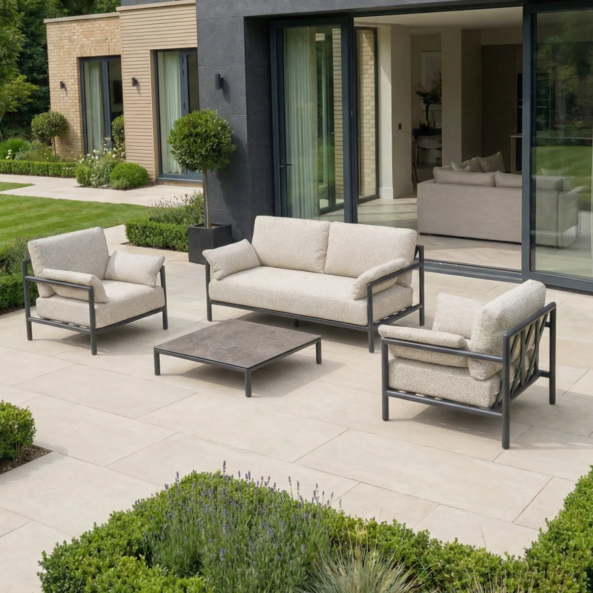 Sorelli 2 Seat Sofa Set in Truffle