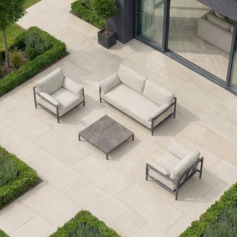 Sorelli 2 Seat Sofa Set in Truffle
