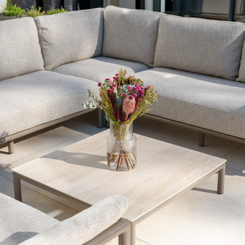 Sorelli U Shape Corner Sofa Set in Oatmeal