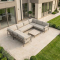 Sorelli U Shape Corner Sofa Set in Oatmeal