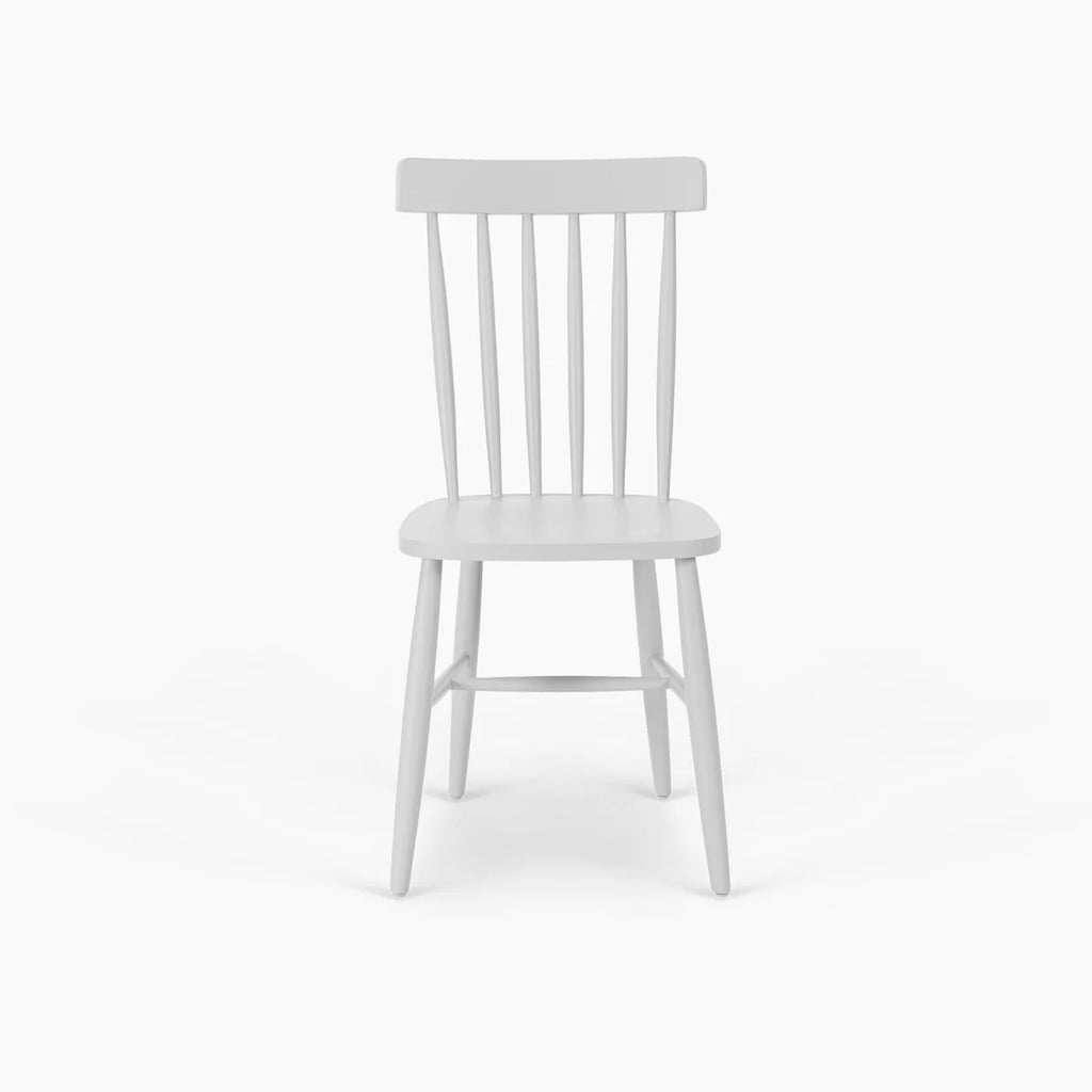 Burford 8 Seat Extending Dining Set with Spindleback Dining Chair in Warm White