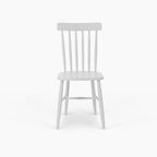 Burford 8 Seat Extending Dining Set with Spindleback Dining Chair in Warm White