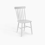 Burford 8 Seat Extending Dining Set with Spindleback Dining Chair in Warm White