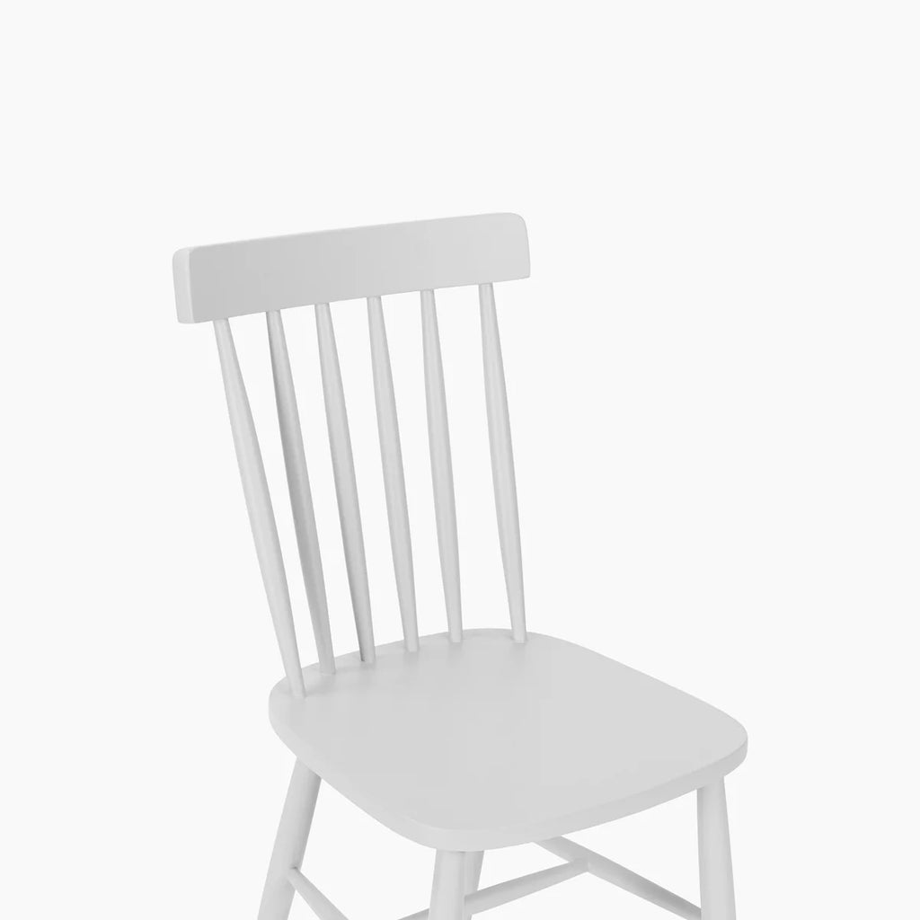 Burford 8 Seat Extending Dining Set with Spindleback Dining Chair in Warm White