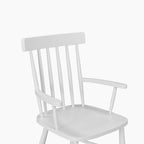 Burford 8 Seat Extending Dining Set with Spindleback Dining and Armchairs in Warm White