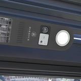 PergoSTET Motorized Wall & Ceiling Mount Smart Pergola Heater with Integrated LED Light (1500W) Grey