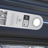 PergoSTET Motorized Wall & Ceiling Mount Smart Pergola Heater with Integrated LED Light (1500W) White