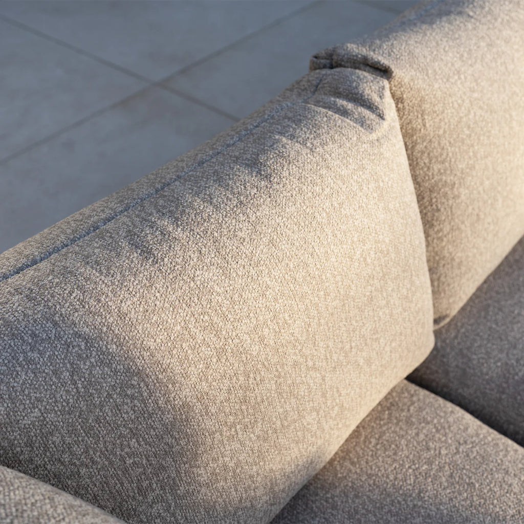 Savona Luxury Outdoor Large U-Shape Corner Sofa Set with Altura Rising Table in Truffle