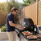 Vesta Modular Corner Outdoor Kitchen with Beefeater 1200E in Grey