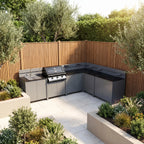Vesta Modular Corner Outdoor Kitchen with Beefeater 1200E in Grey