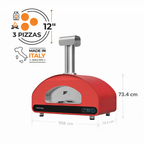 Fontana Forni Volta 90 Dual Fuel Pizza Oven
