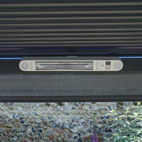 PergoSTET Motorized Wall & Ceiling Mount Smart Pergola Heater with Integrated LED Light (1500W) Grey