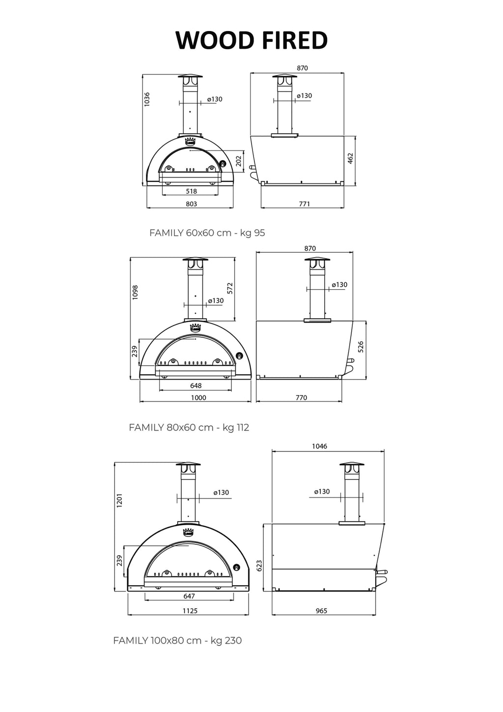 Clementi Pulcinella Wood‑Fired Pizza Oven