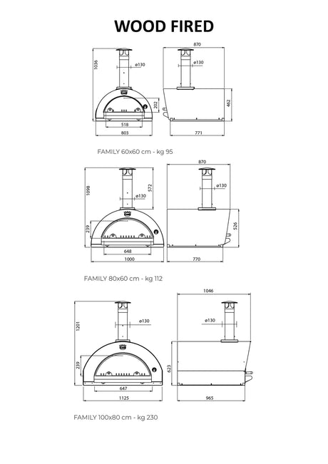 Clementi Pulcinella Wood‑Fired Pizza Oven