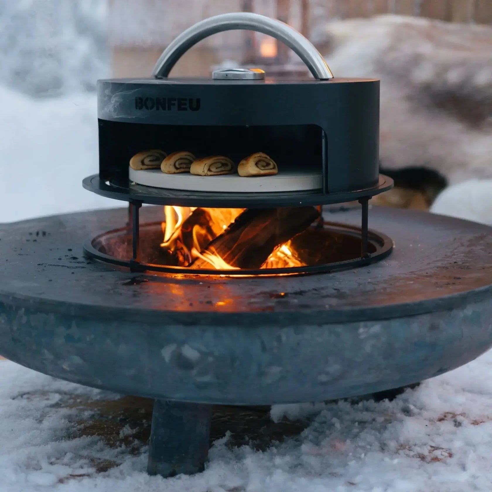 BonFeu Fire Pit Plancha Full Circle BBQ