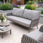 Capri 3 Seat Sofa Set in Stone Grey