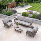 Capri 3 Seat Sofa Set in Stone Grey