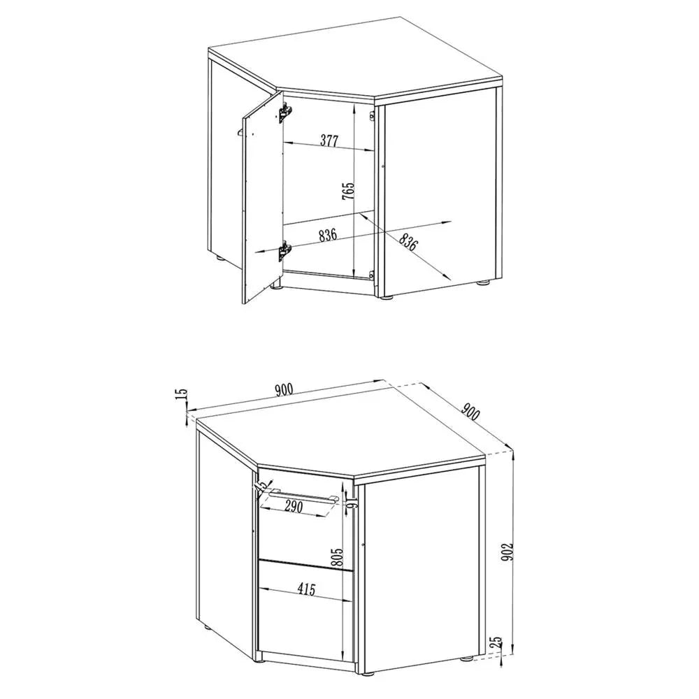Cozze Elements Outdoor Kitchen Corner Module