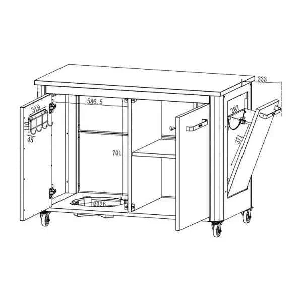 Cozze Outdoor Kitchen 120 Cabinet