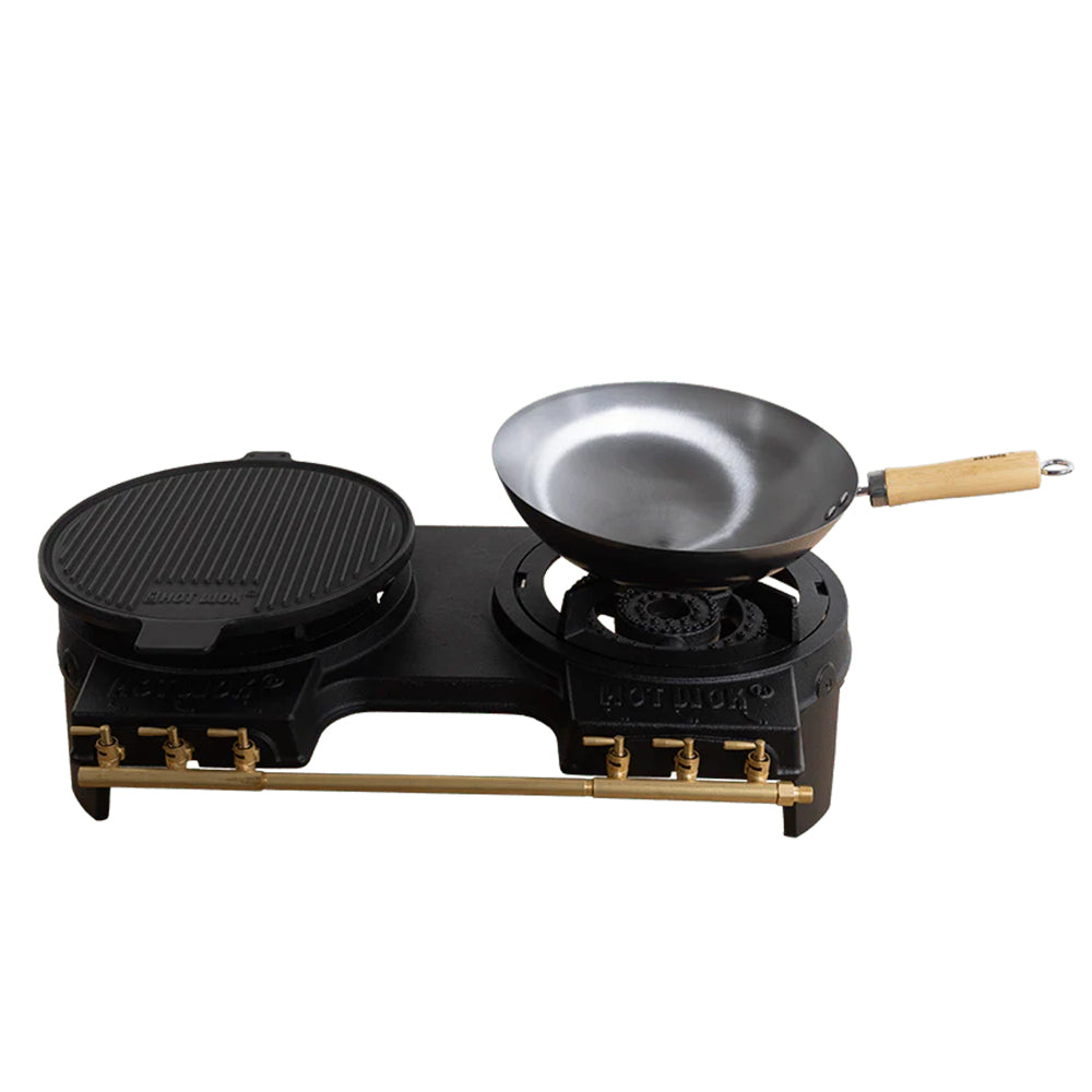 HOT WOK Double Gas Burner Stove