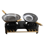 HOT WOK Double Gas Burner Stove