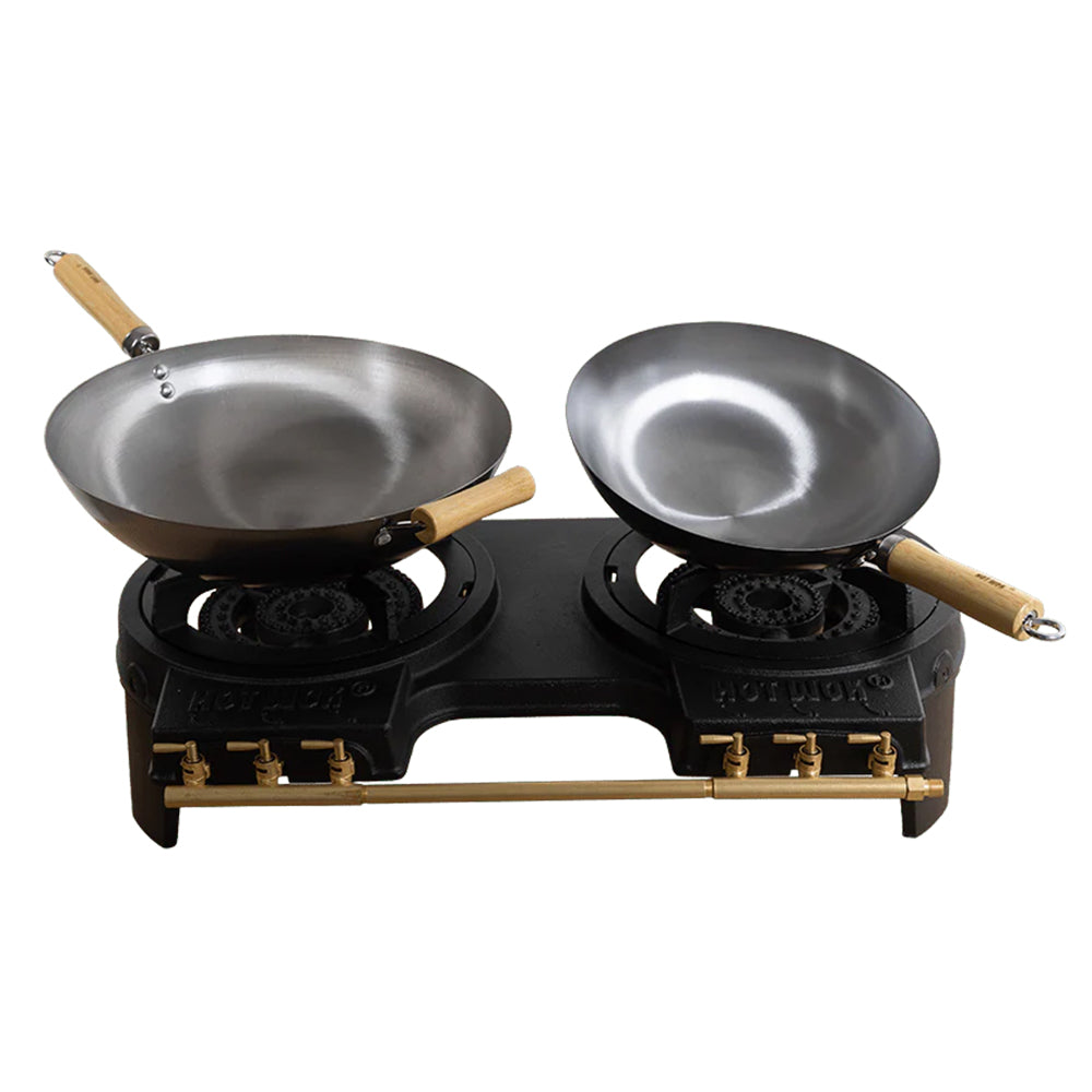 HOT WOK Double Gas Burner Stove