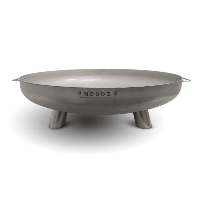 MOODZ Stainless Steel Fire Bowl With Feet And Handles