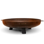 MOODZ Corten Steel Fire Bowl With Feet And Handles
