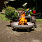 MOODZ Stainless Steel Fire Bowl With Feet And Handles