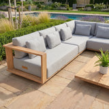 Eternity Modular Teak Corner Group in Light Grey
