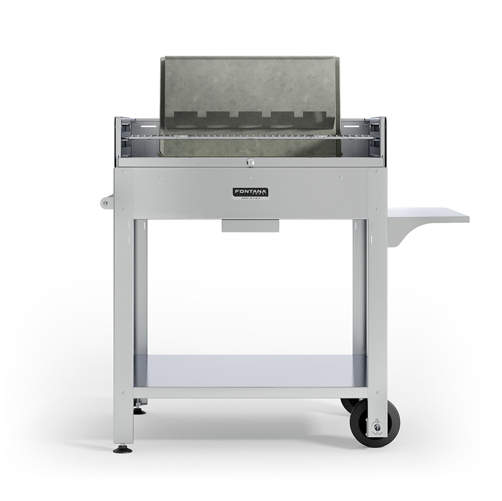 Fontana Tirreno Wood & Charcoal Barbecue with Rotisserie BBQ