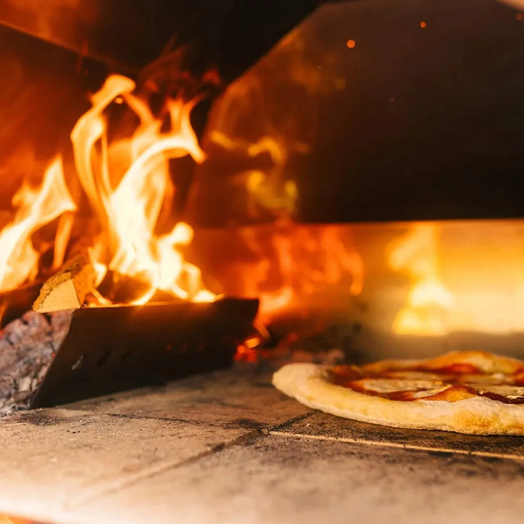 Fontana Margherita Wood-Fired Oven in Rosso