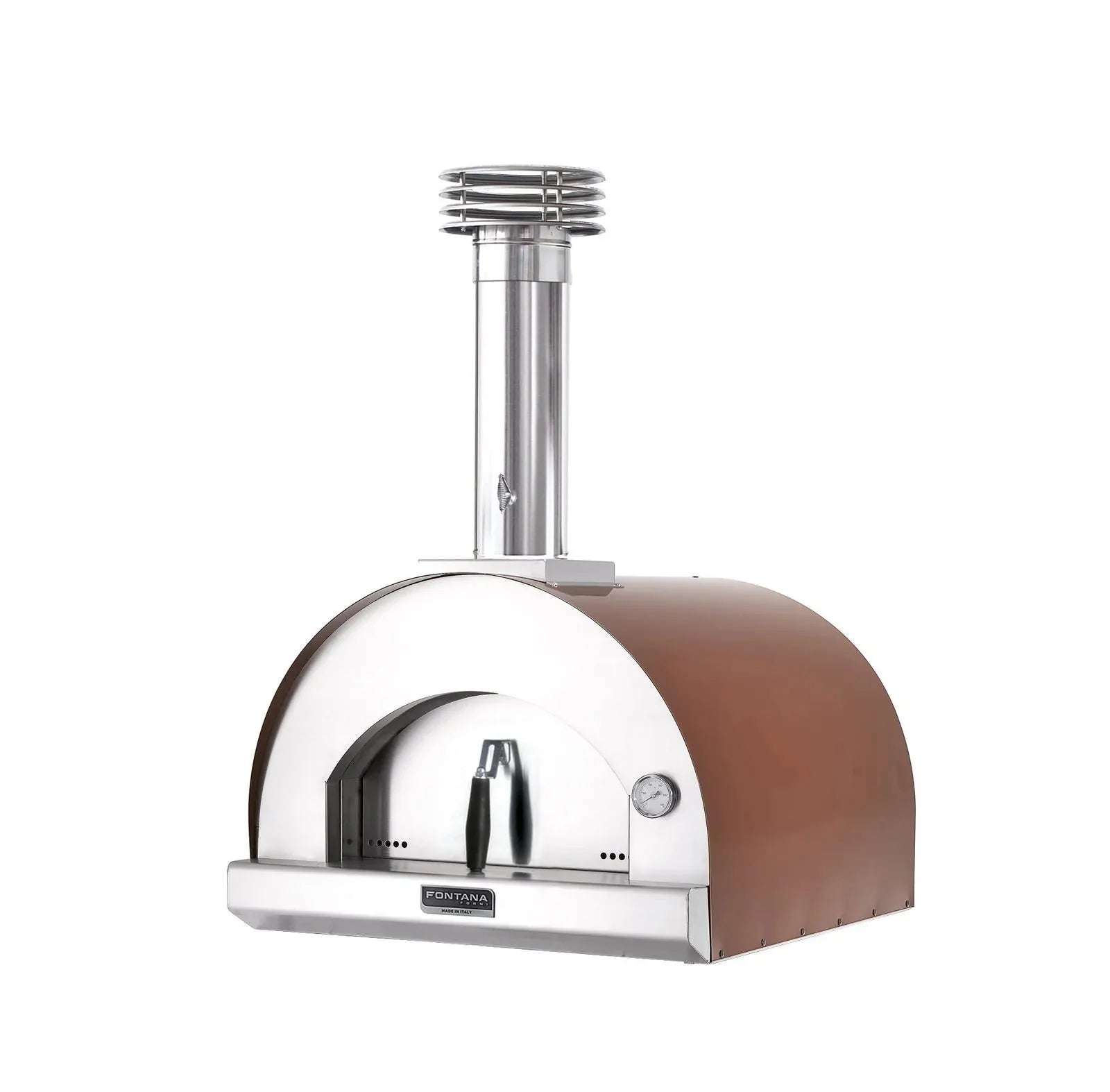 Fontana Margherita Wood-Fired Oven in Rosso
