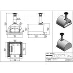 Fontana Margherita Countertop Dual Fuel Pizza Oven