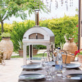 Fontana Mangiafuoco Stainless Wood Pizza Oven Including Trolley
