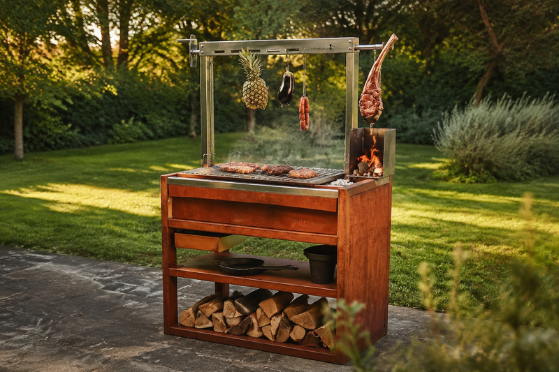 Argentinian asado cooking
