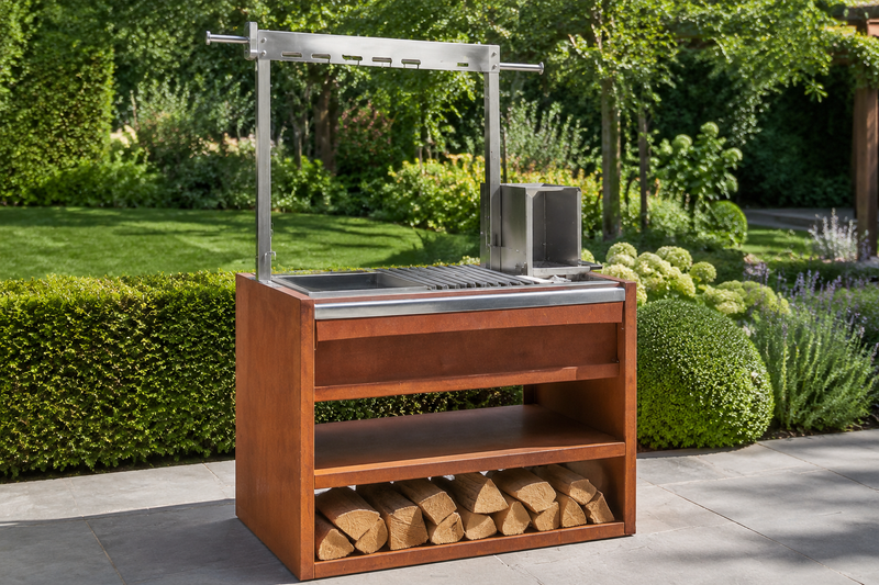 Corten and stainless steel