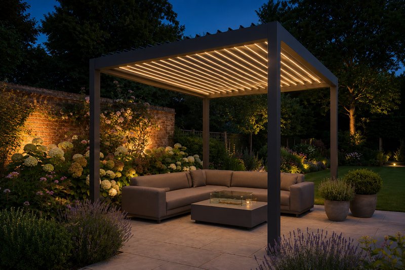 LEDs inside the louvres