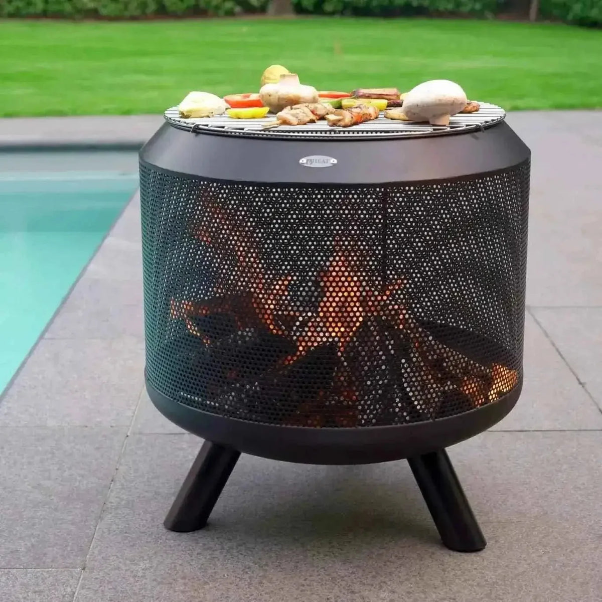 HEAT Fire Drum - Fire Basket with Grill
