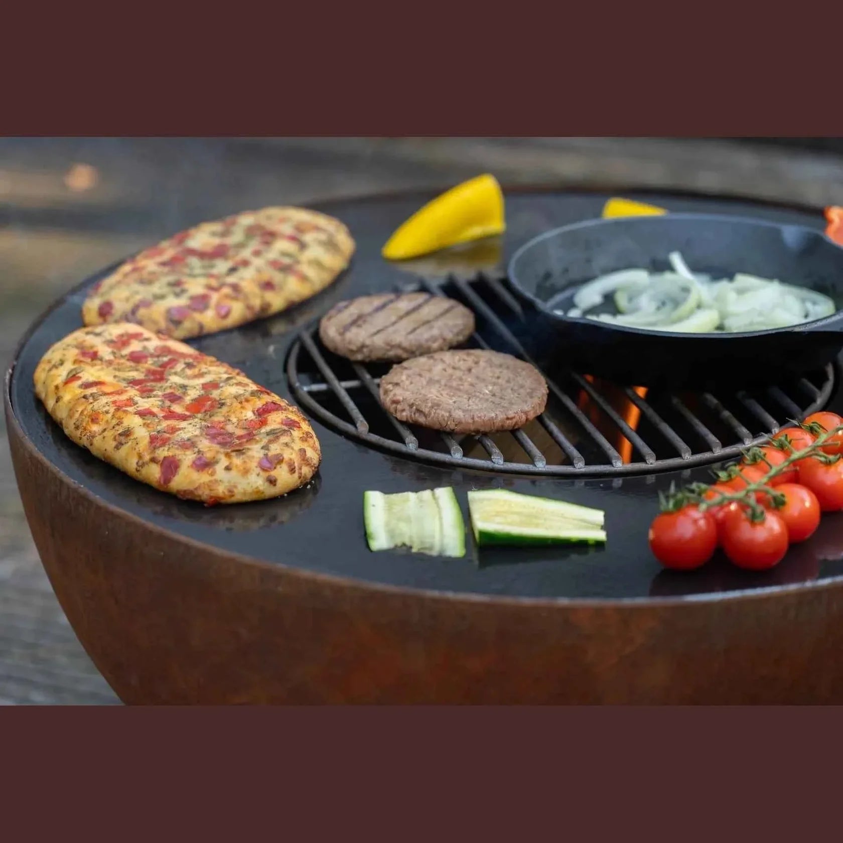 HEAT Gystad Fire Pit with Plancha Grill