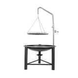 HEAT Pendal Fire Pit Bowl with Height Adjustable Grill
