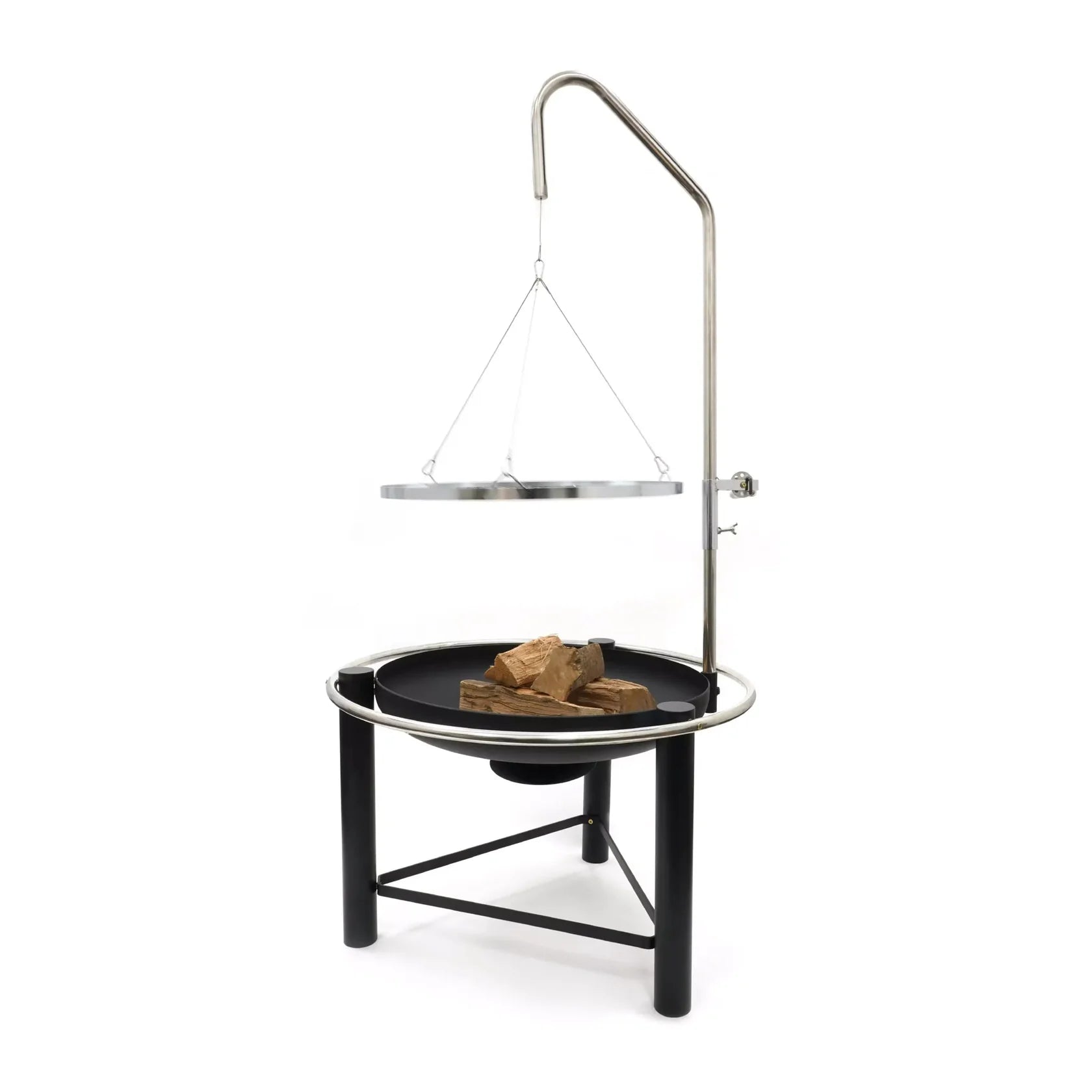 HEAT Pendal Fire Pit Bowl with Height Adjustable Grill