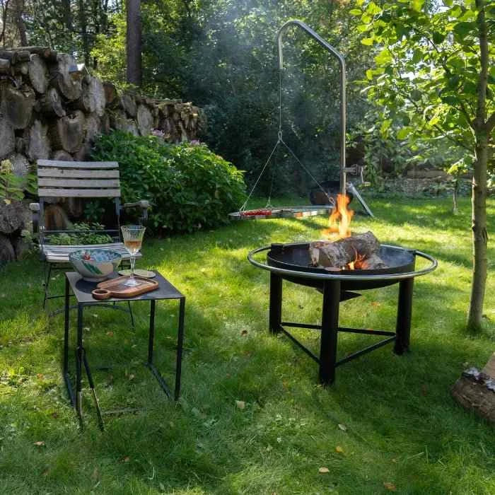 HEAT Pendal Fire Pit Bowl with Height Adjustable Grill