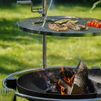 HEAT Pendal Fire Pit Bowl with Height Adjustable Grill