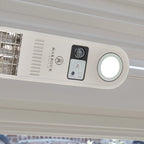 PergoSTET Motorized Wall & Ceiling Mount Smart Pergola Heater with Integrated LED Light (1500W)